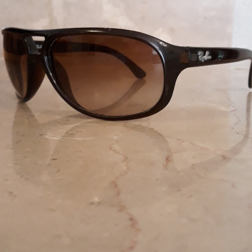 Authentic Raybans Brown On Brown - image 1